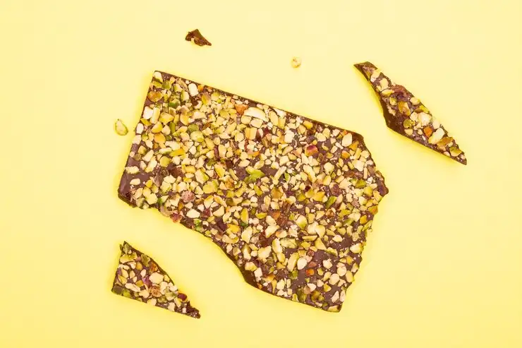 Zantye’s Almond and pistachio chocolate bark