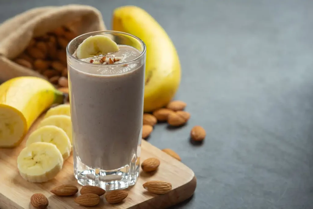 Almond banana smoothie