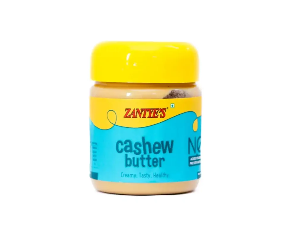 Zantye’s cashew butter in a jar